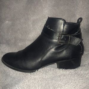 Black ankle boots
